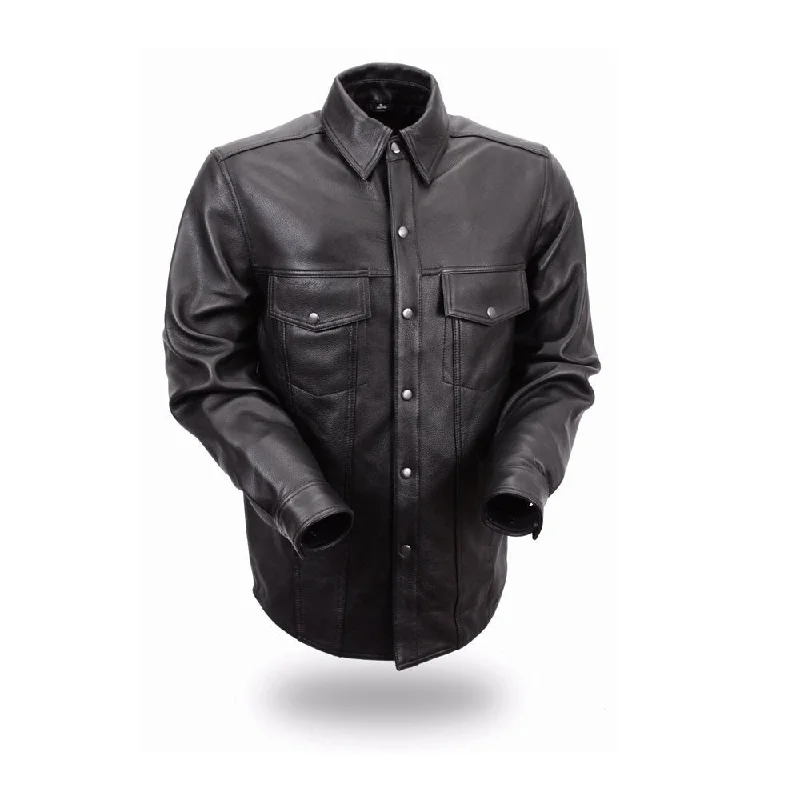 Milestone - Men's Leather Motorcycle Shirt