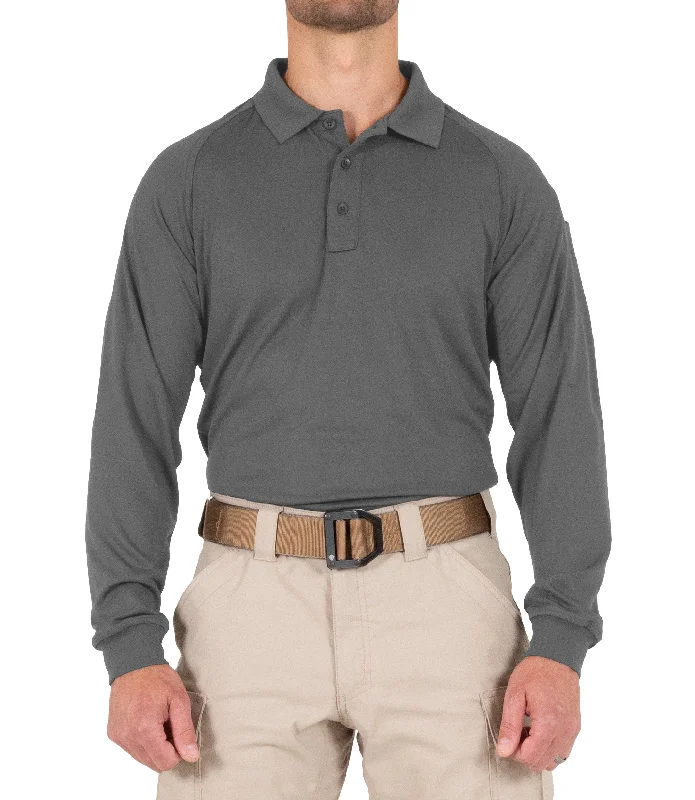 Men's Performance Long Sleeve Polo / Wolf Grey