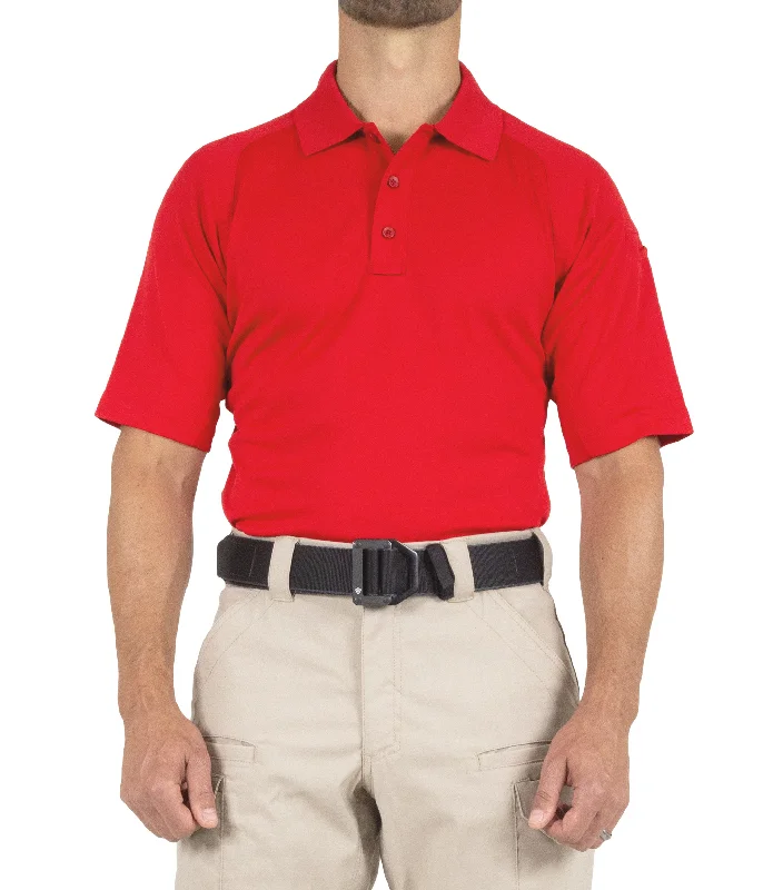 Men's Performance Short Sleeve Polo / Red