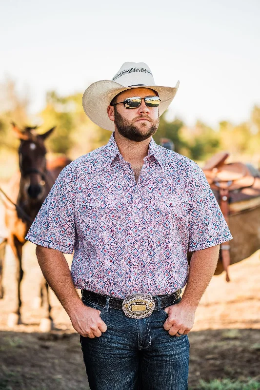 Men's Rough Stock ~ Red Paisley