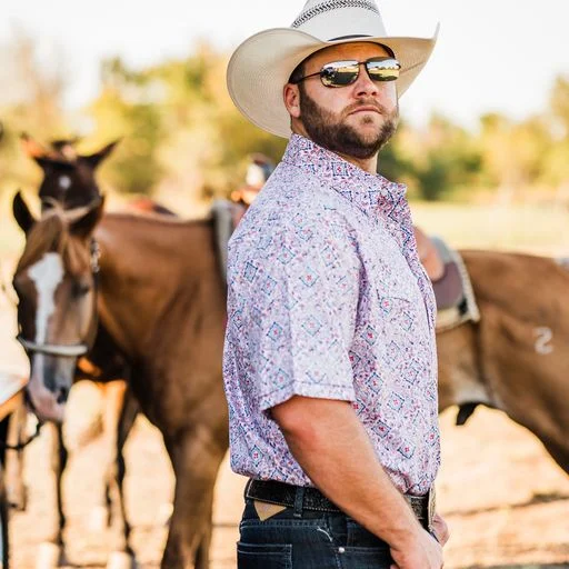 Men's Rough Stock ~ Red Paisley