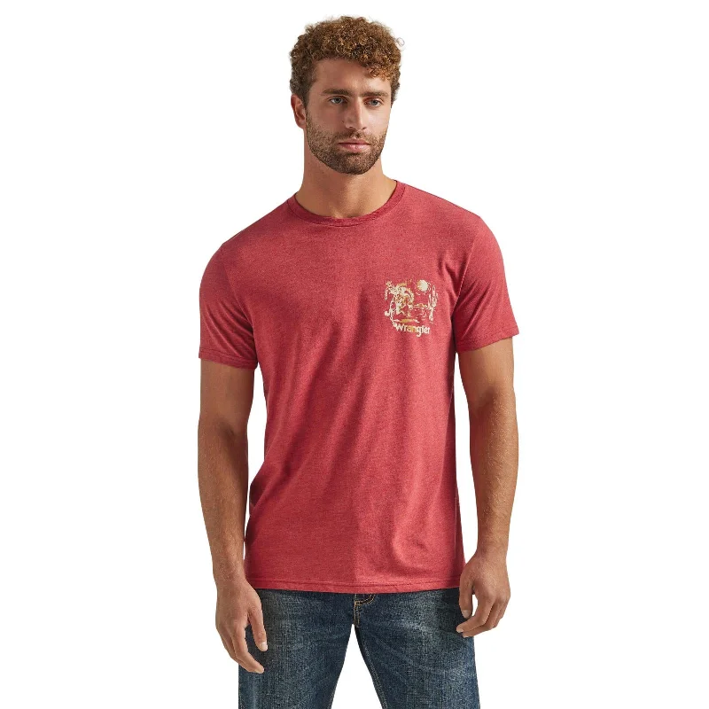 Men's Wrangler American Classic Tee ~ Heather Red