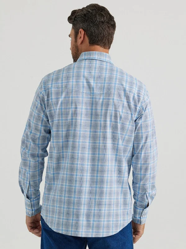 Men's Wrangler Classic Plaid ~ Blue