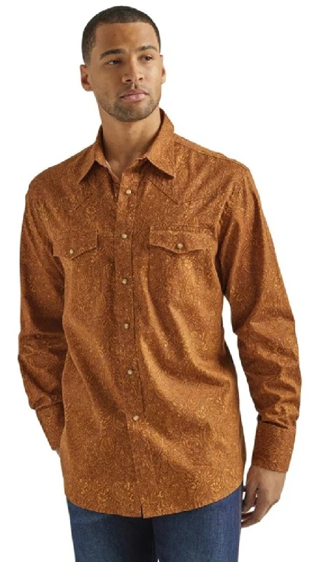 Men's Wrangler Fashion Paisley ~ Brown