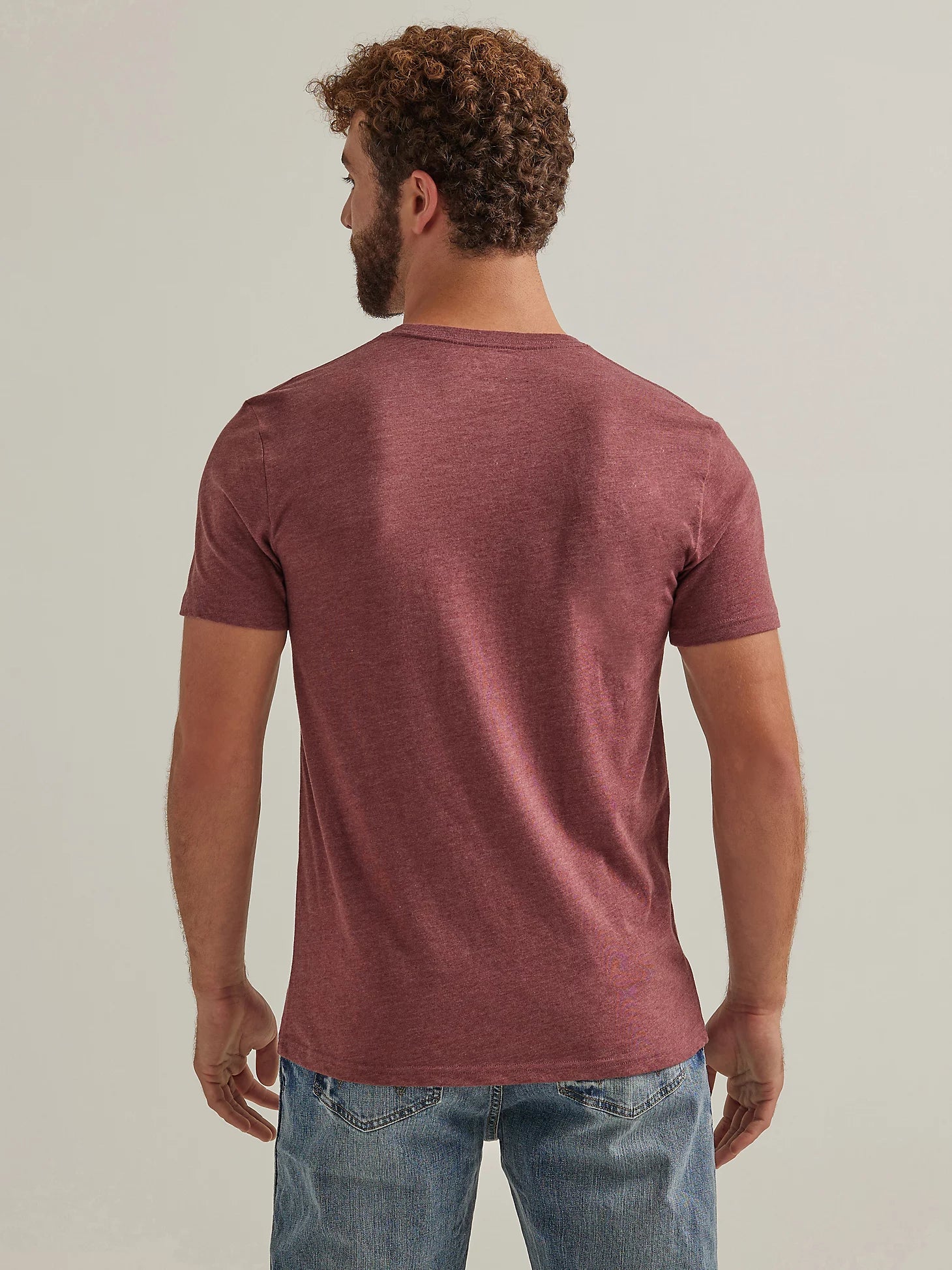 Men's Wrangler Kabel Logo Tee ~ Burgundy