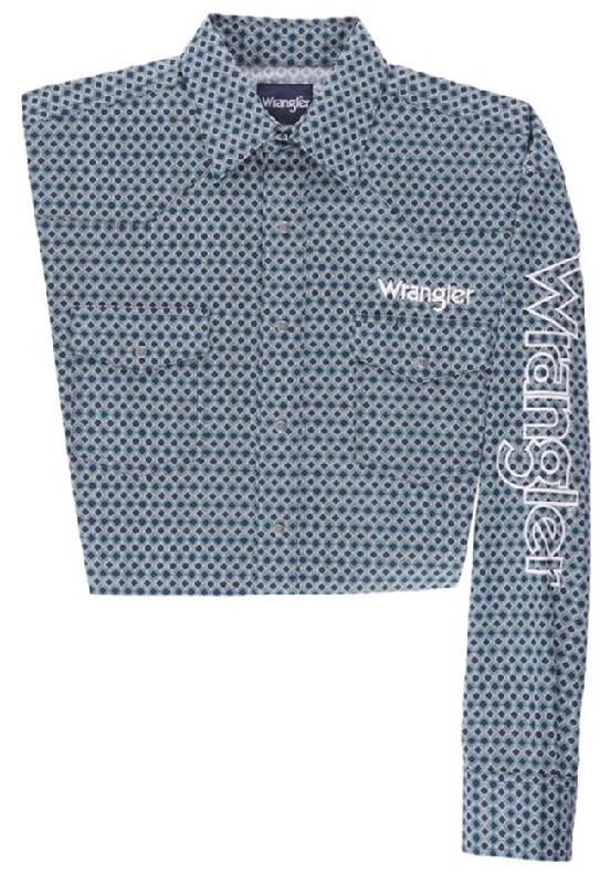 Men's Wrangler Logo Plaid ~ Navy