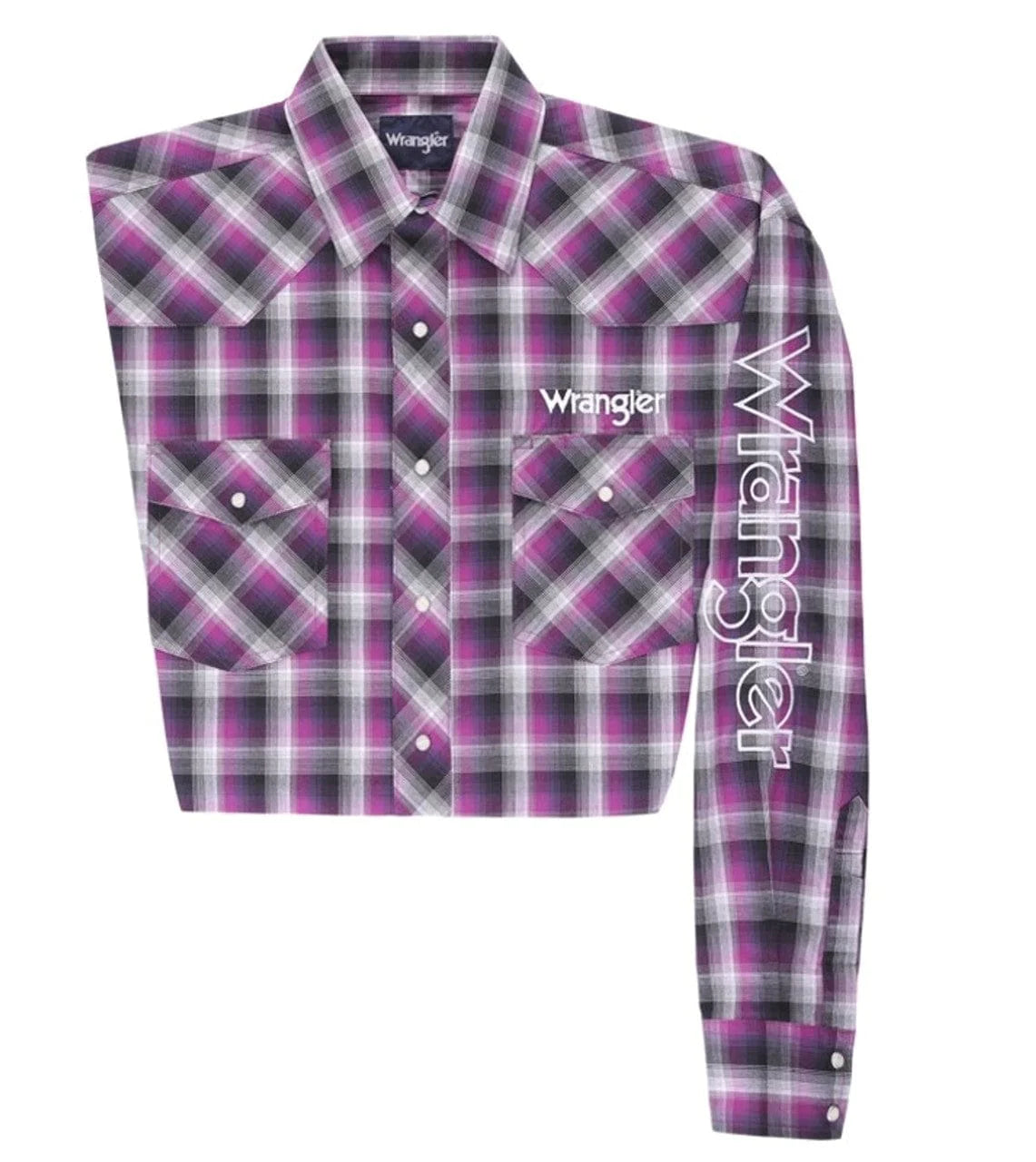 Men's Wrangler Logo Plaid ~ Purple