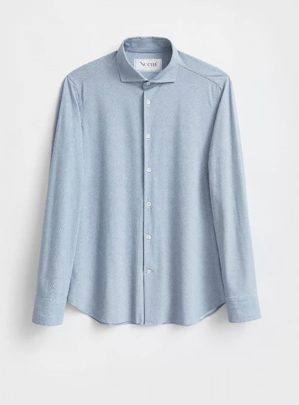 Recycled Italian Sky Twill Print Comfort Shirt