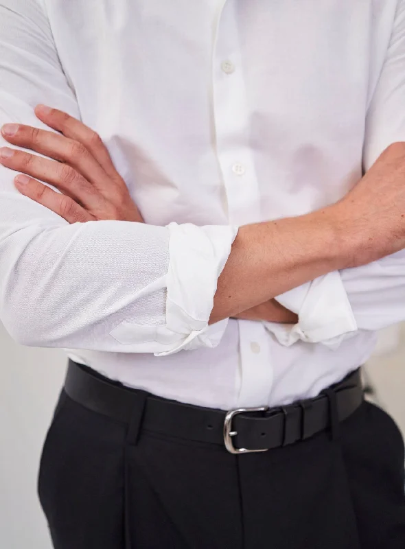 Recycled Italian White Cut-Away Shirt