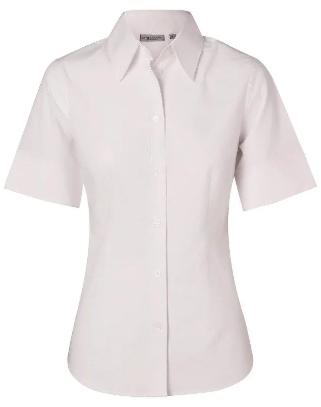 BENCHMARK Women's Cotton/Poly Stretch Sleeve Shirt M8020S