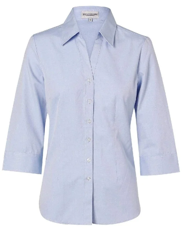 BENCHMARK Women's Fine Chambray 3/4 Sleeve Shirt M8013