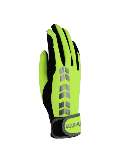 EquiFlector Riding Gloves- High Vis