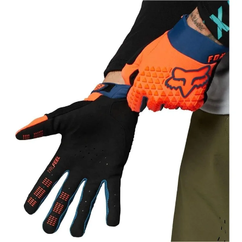 Fox Defend Full Finger Cycling Gloves - Orange