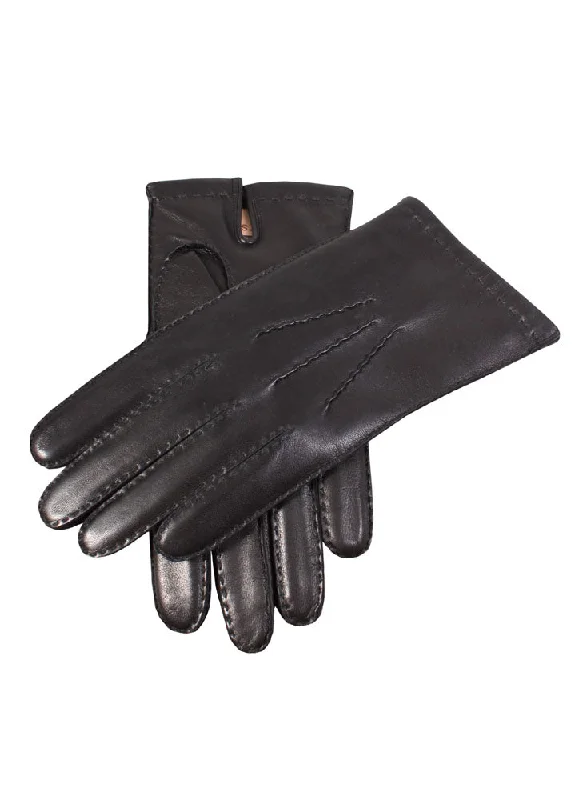 Men's Handsewn Three-Point Cashmere-Lined Leather Gloves