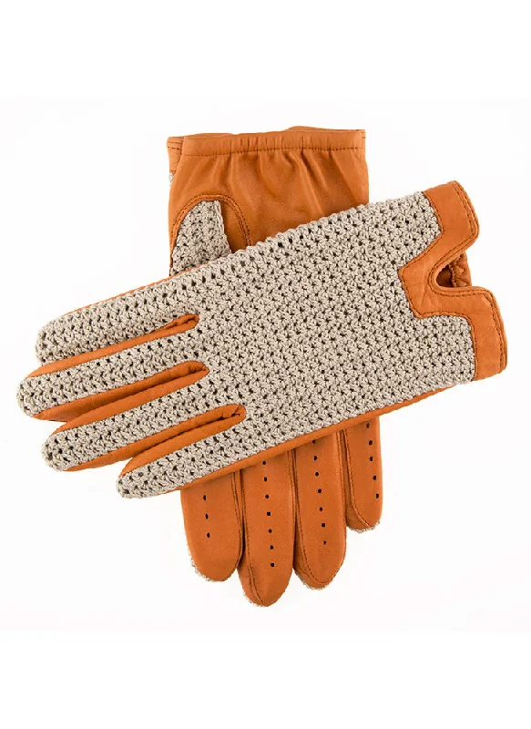 Men's Heritage Crochet-Back Leather Driving Gloves