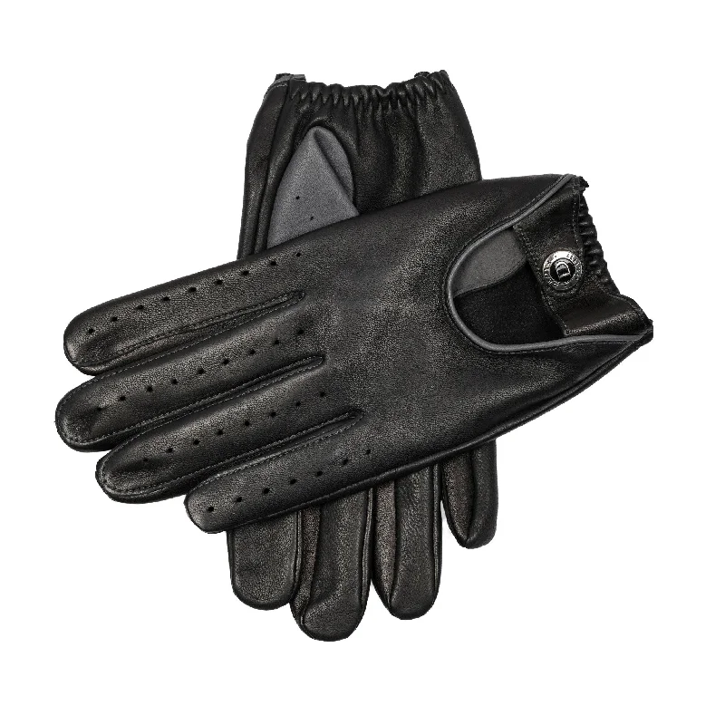 Men's Heritage Leather Driving Gloves with Colour Contrast Details