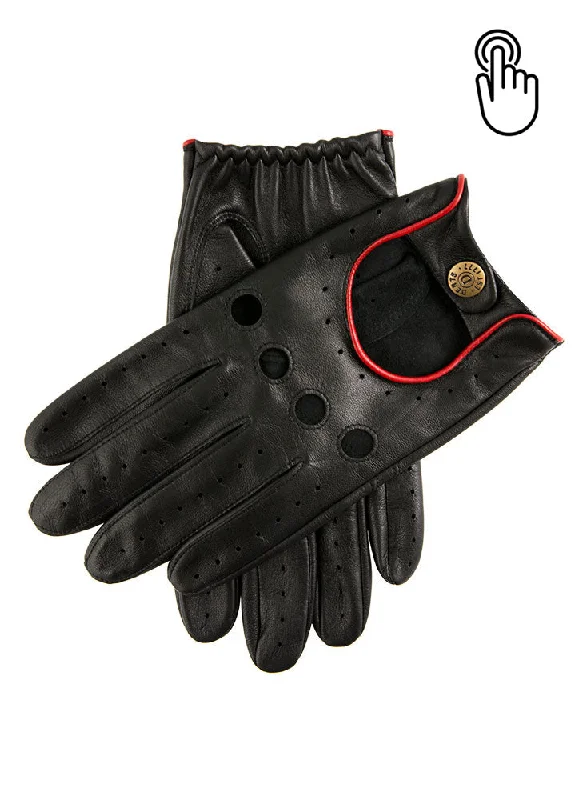 Men's Touchscreen Leather Driving Gloves