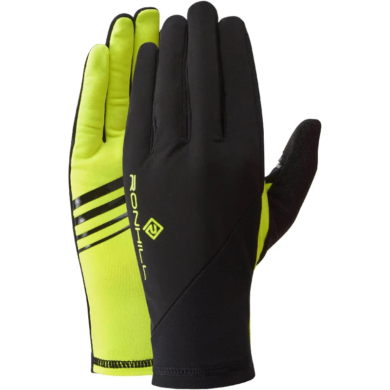 Ronhill Wind Block Running Gloves - Yellow