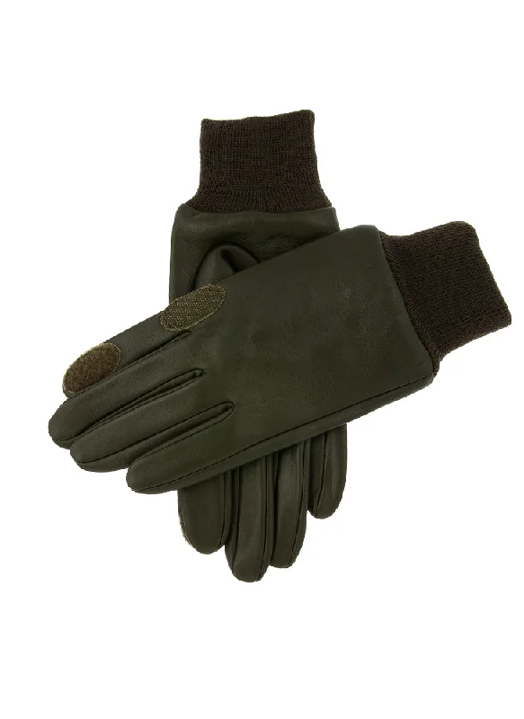 Men's Water-Resistant Fleece-Lined Leather Shooting Gloves