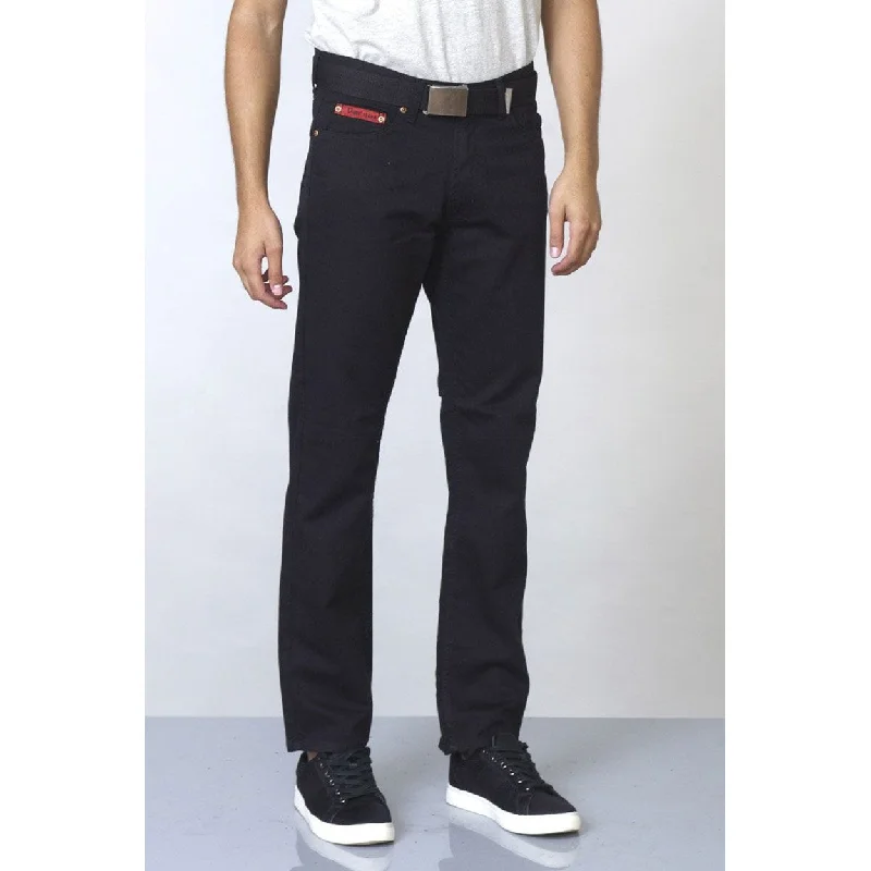 D555 London Mens Kingsize Mario Bedford Cord Trousers With Belt