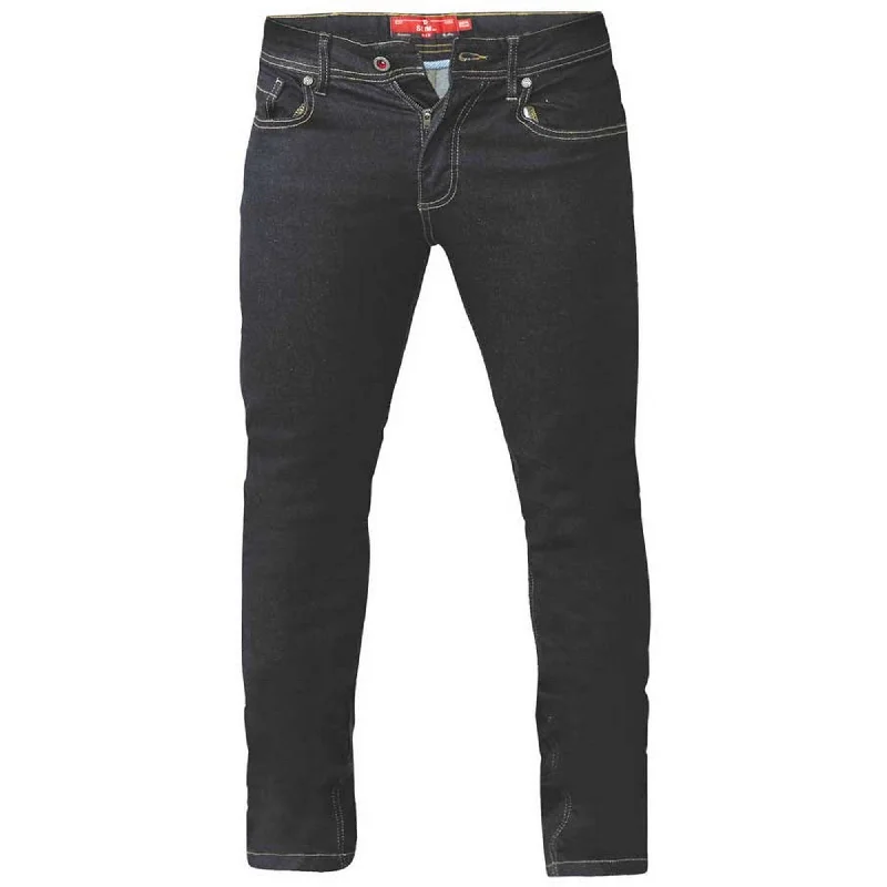 D555 Mens Cedric King Size Tapered Fit Stretch Jeans