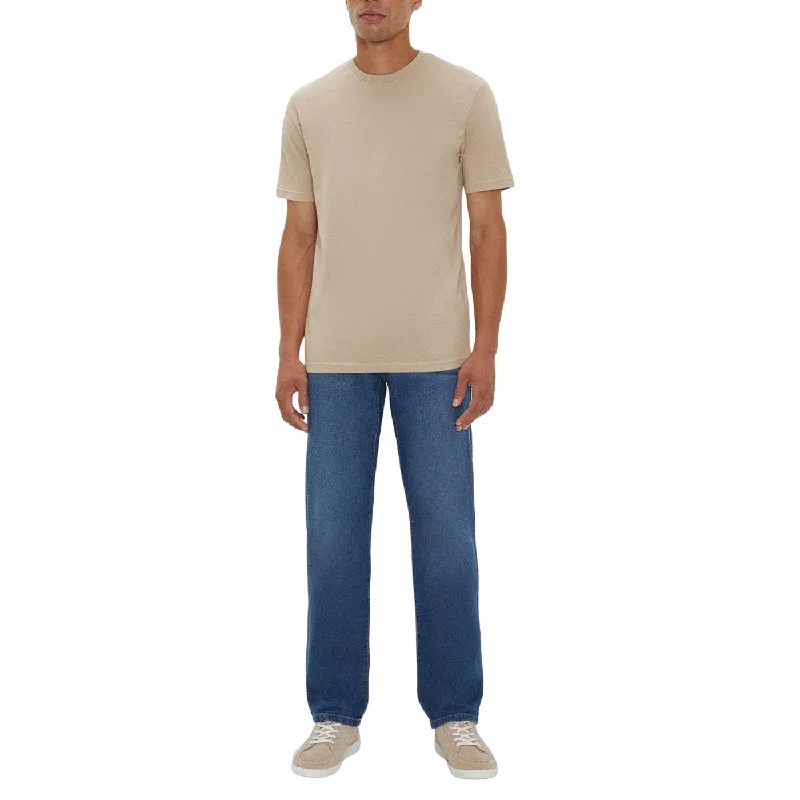 Maine Mens Mid Wash Straight Leg Jeans