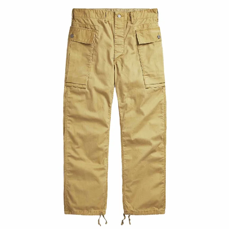 RRL by Ralph Lauren Herringbone Twill Cargo Trouser Khaki