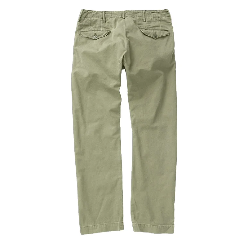 RRL by Ralph Lauren Officers Flat Pant Chino Olive