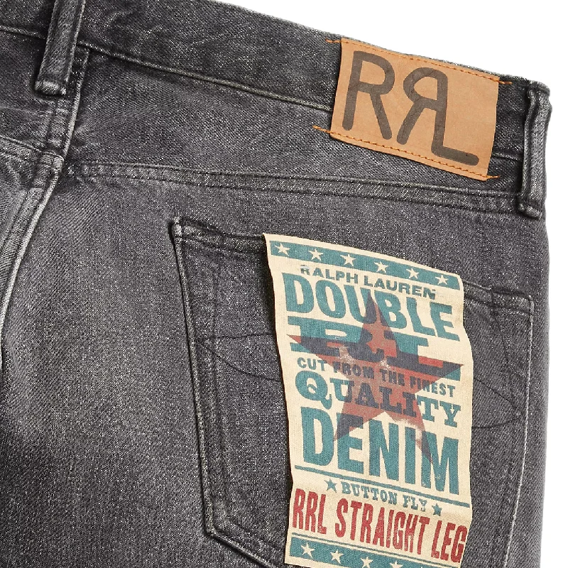 RRL by Ralph Lauren Straight Fit Jean Dusty Black Wash