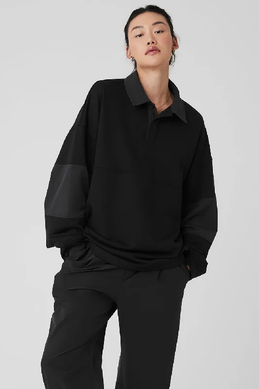 Mixmatch Rugby Sweatshirt - Black