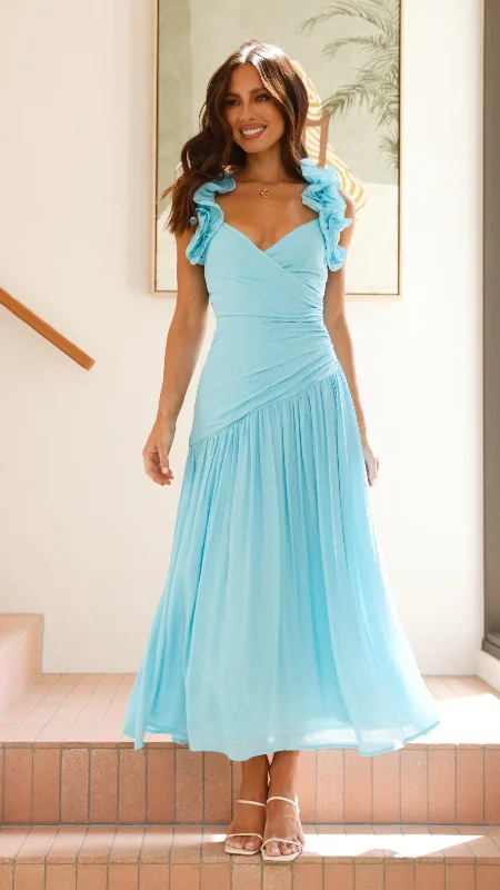 Alma Maxi Dress - Blue