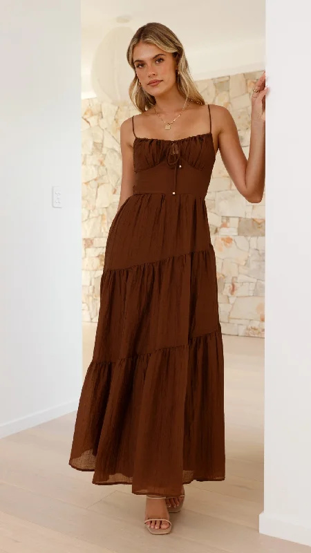 Cove Maxi Dress - Chocolate