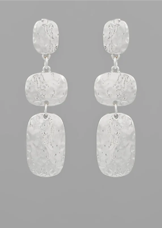 Ayla Drop Earrings- Silver