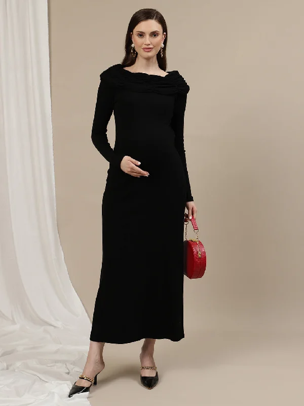 Maternity Ruched Bodycon Dress