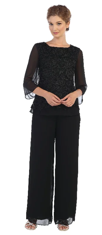 Formal 2 Piece Mother of the Bride Lace Pant Suit Sale