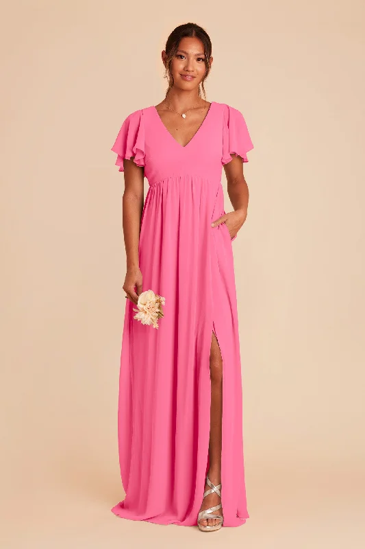 Hannah Empire Dress - Bon Bon Pink